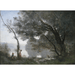 Maalauksen jäljennös Jean-Baptiste-Camille Corot'n Mortefontaine-maalauksen
