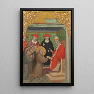 Spinello Aretino - Saint Francis before the Pope The Approva of the Franciscan Rule.webp