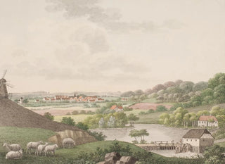 Sren L Lange - Christiansfeld fra den stlige side.webp
