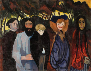 Composition avec cinq figures - Stanisław Ignacy Witkiewicz — näkymä teoksesta