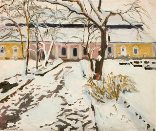 Stanisaw Kamocki - ManorHouse at Modlnica in Winter.webp