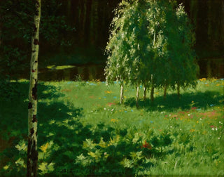 Nuoret koivut - Stanisław Witkiewicz — näkymä teoksesta