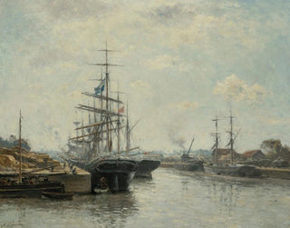 Le Bassin de Saint-Pierre à Caen - Stanislas Lépine — näkymä teoksesta