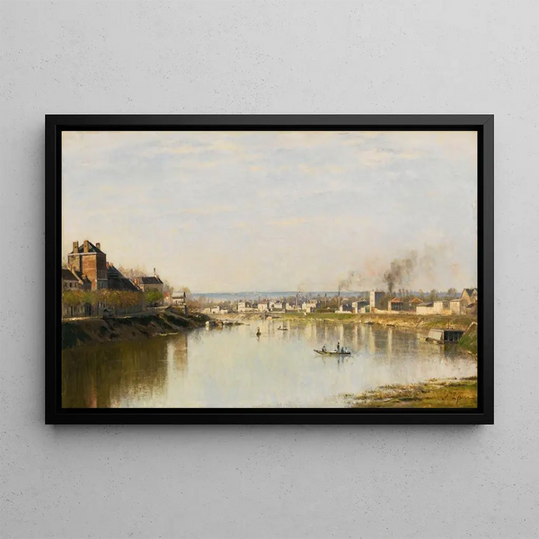 La Seine Saint-Denisin edustalla - Stanislas Lépine — kehystetty taideteos seinällä