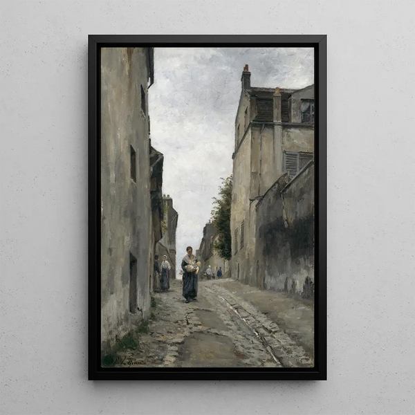 Montmartre, Mont-Cenisin katu - Stanislas Lépine — kehystetty taideteos seinällä