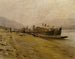 Bateaux de remorquage sur le Danube près de Spitz - Stefan Simony — näkymä teoksesta