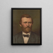 Ulysses S. Grantin profiilikuva, rintakuva, jossa hänellä on puku - Strobridge Co Lith — kehystetty taideteos seinällä