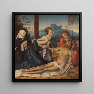Studio of Bernard van Orley - The Lamentation Of Christ At The Foot Of The Cross With A Donor.webp