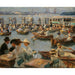 Maalauksen jäljennös Alster-joella Hampurissa - Max Liebermann