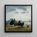 Dieppen rannalla - Eugène Boudin — kehystetty taideteos seinällä