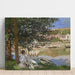 Maalauksen jäljennös Seine-joen rannalla, Bennecourt - Claude Monet