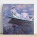 Maalauksen jäljennös Laivalla - Claude Monet