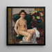 Sur le canapé II Gusti - Leo Putz — kehystetty taideteos seinällä