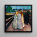 Maalauksen jäljennös Sur le pont - Edvard Munch