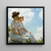 Sur les hauteurs - Charles Courtney Curran — kehystetty taideteos seinällä