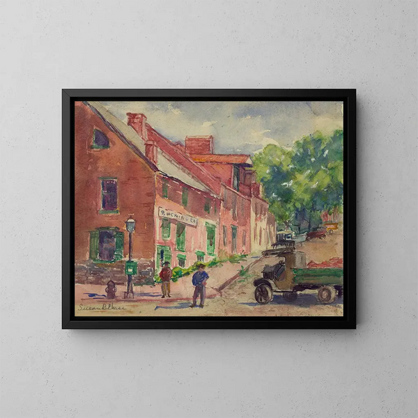 Vieux Georgetown DC - Susan Brown Chase — kehystetty taideteos seinällä