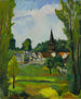 Vanhankylän kirkon maalaus lähellä Compiègne Oise - Suzanne Valadon — näkymä teoksesta