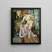Nu drapé - Suzanne Valadon — kehystetty taideteos seinällä