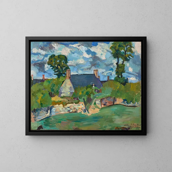 Gandin maisemamaalaus - Suzanne Valadon — kehystetty taideteos seinällä