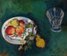 luonnonkuvaus hedelmistä ja lasista - Suzanne Valadon — näkymä teoksesta