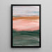 Maalaus Abstrait – Horizon Brumeux | Juliste Murale Paysage Minimaliste aux Tons Feutrés