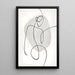 Maalaus Design Noir et Blanc – Essence Féminine | Poster Abstrait Minimaliste Élégant