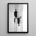 Maalaus Design – Reflets Enigmatiques | Juliste Abstrait Musta ja Valkoinen Minimalistinen