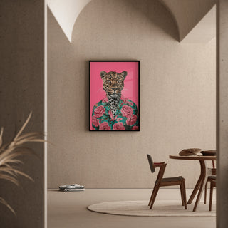 Tableau Léopard - Style Tropical et Pop Art