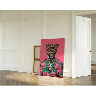 Tableau Léopard - Style Tropical et Pop Art