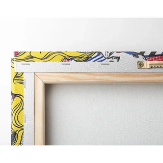 Tableau Pop Art – Beauté en Mouvement | Affiche Glamour Style Lichtenstein | Poster Coloré Rétro et Émotionnel pour Déco Contemporaine