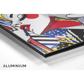 Tableau Pop Art – Beauté en Mouvement | Affiche Glamour Style Lichtenstein | Poster Coloré Rétro et Émotionnel pour Déco Contemporaine