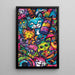 Pop Art - Jungle Féline | Juliste Väriä Täynnä Kissoja