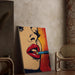 Pop Art - Rouge à Lèvres | Juliste Glamour Colorée Style Lichtenstein