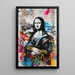 Juliste katutaide – La Joconde urbaani | Graffiti pop- ja värikäs Mona Lisa