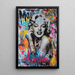Maalaus Street Art – Marilyn Monroe ikoninen | Juliste Pop Art Graffiti Väritetty | Poster Moderni Kaupunkityylinen Tähden Kuuluisa
