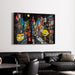 Maalaus Street Art – Vibrance Urbaine | Juliste Colorée Style Graffiti Pop Art