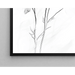 Mustavalkoinen taidemaalaus - Florale Évanescence | Minimalistinen elegantti kasvi- juliste