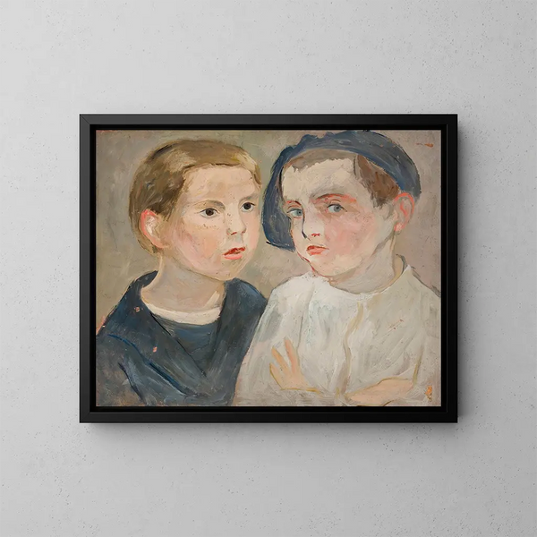 Frères - Tadeusz Makowski — kehystetty taideteos seinällä