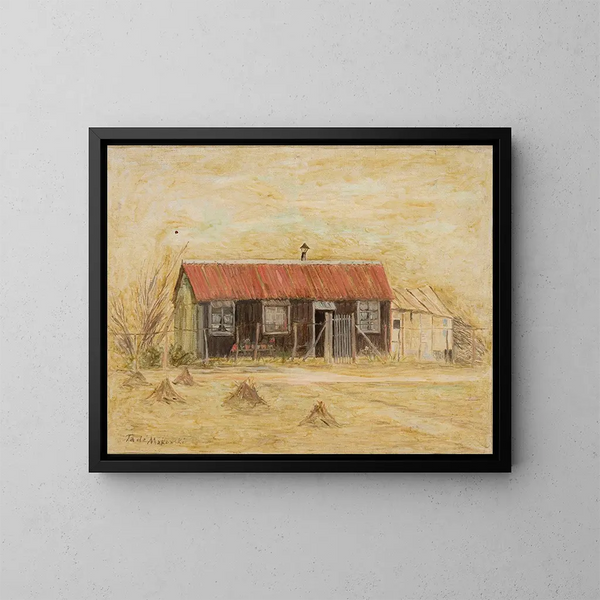 Maison - Tadeusz Makowski — kehystetty taideteos seinällä