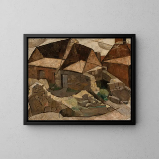 Tadeusz Makowski - Landscape with houses.webp