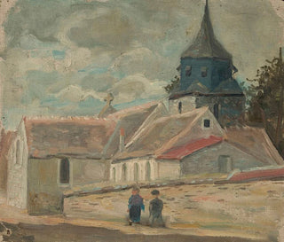 Tadeusz Makowski - Small village church Breuilpont.webp