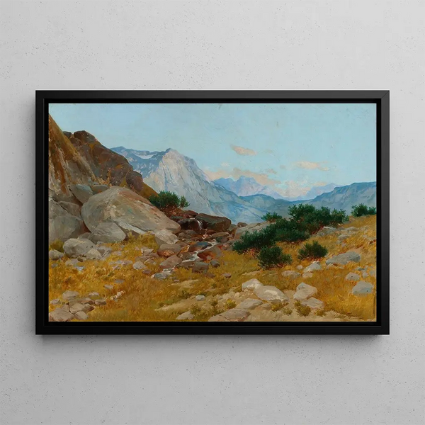 Tadeusz Popiel - Landscape from the Tatra Mountains.webp