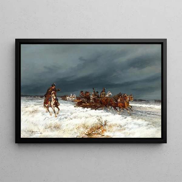 Tadeusz Rybkowski - A Merry Party Returning Home.webp