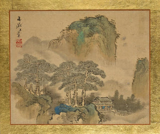 Tani Bunch - A House next to Pine Trees in front of Mountains.webp