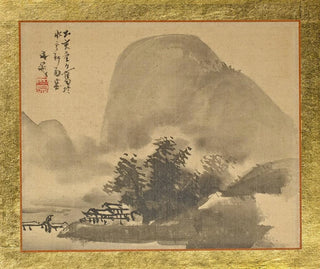 Tani Bunch - A House next to a Small Grove at the Shore in the Mist.webp