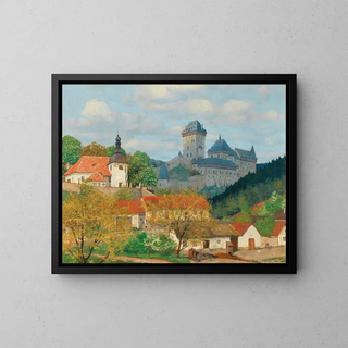 Tavk Frantiek imon - View of Karltejn Castle near Prague.webp