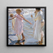 Aika kylpyyn Valenciassa - Joaquín Sorolla — kehystetty taideteos seinällä
