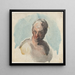 Tête d'un homme - Honor Daumier — kehystetty taideteos seinällä