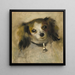 Tête de chien - Pierre-Auguste Renoir — kehystetty taideteos seinällä