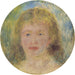 Tête de femme Jeanne Samary - Pierre-Auguste Renoir — esillä sisätilassa